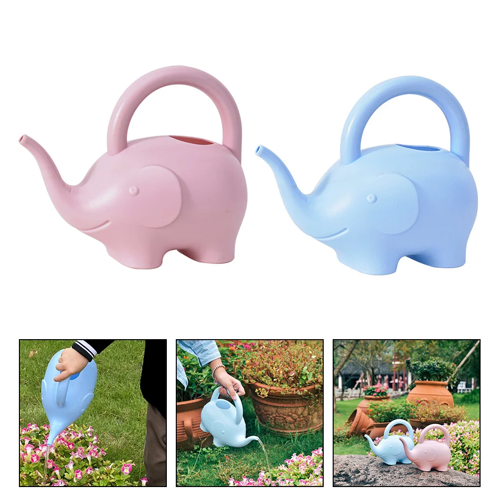 2 Pcs Small Watering Can Child Kettle Bonsai Sprayer Pp Elephant Pitcher Container