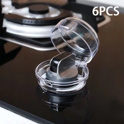 6PCS Dustproof Gas Stove Knob Cover Cooker Protector Security Protection Switch Cover Anti-dirty Non-slip Baby Safety Lock