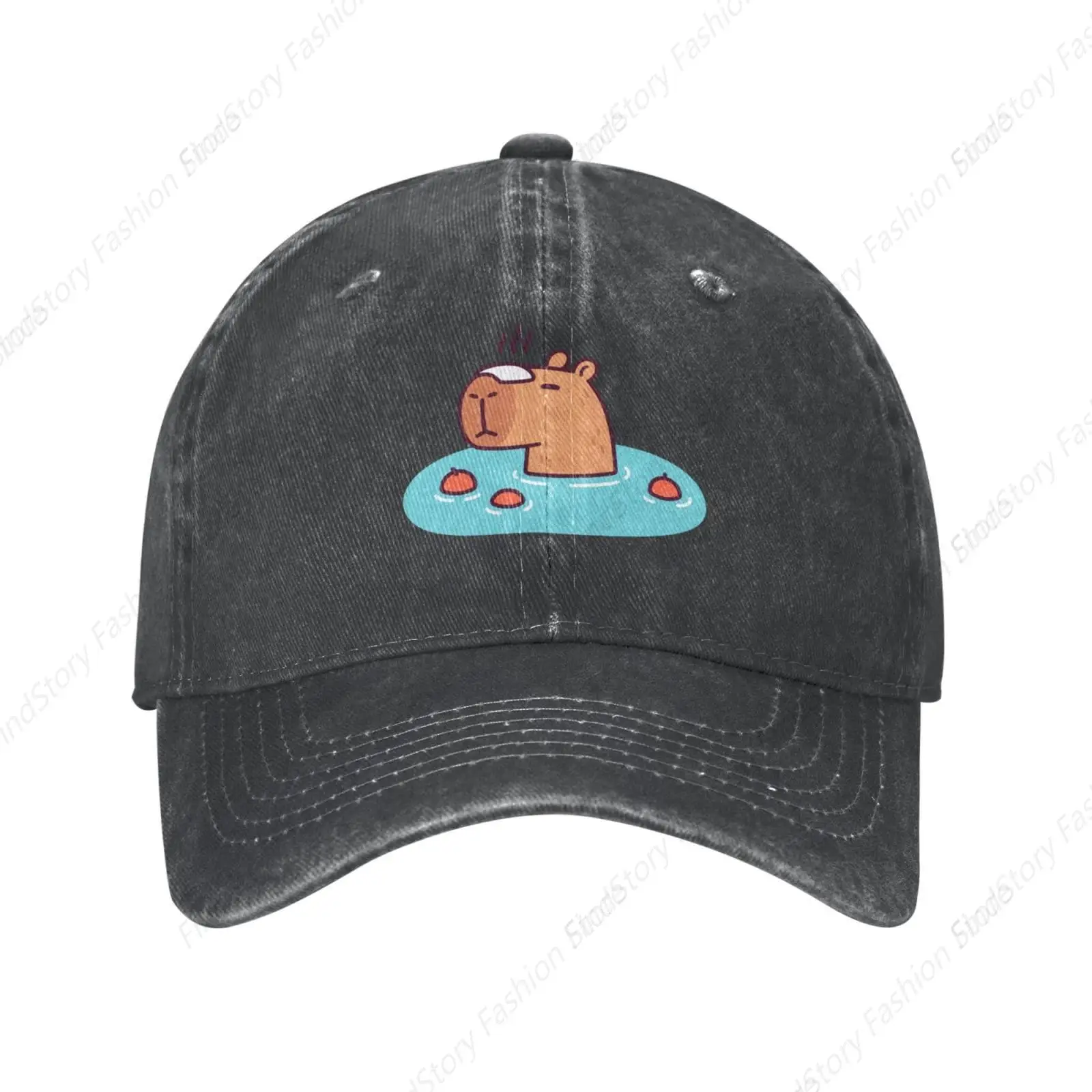 

Cute Cartoon Capybara Baseball Cap Unisex Vintage Trucker Denim Hat Adjustable Cowboy for Men Women Casual Hip-hop Sports