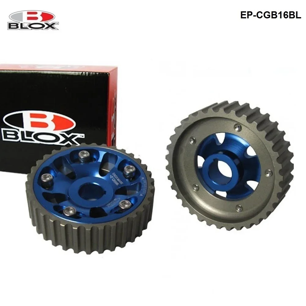 BLOX 1 pair Adjustable Cam Gears Alloy Timing Gear For Honda Civic Dohc B16 B17 B18 B20 B21 B-Series Inlet and Exhaust EP-CGB16