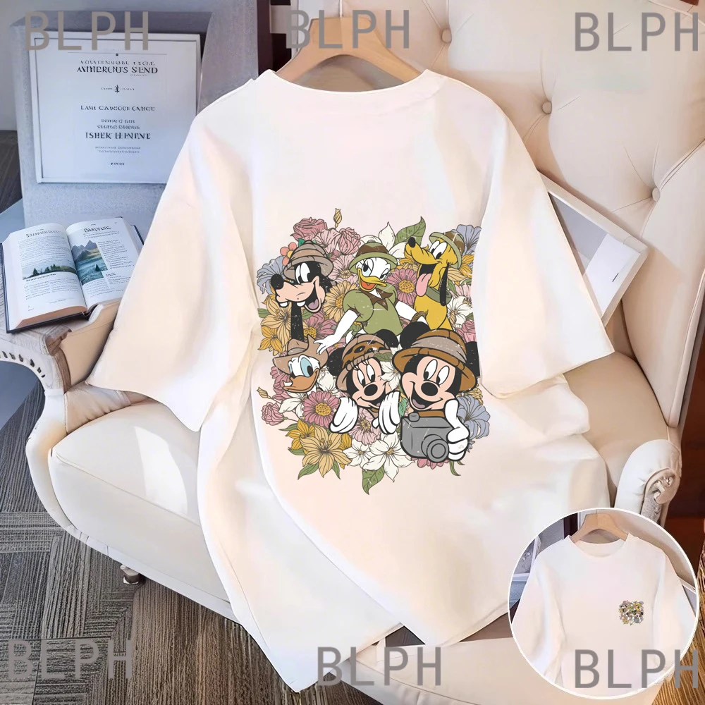 

Summer Thin Disney Parent-child T-shirt Breathable And Sweat-absorbing Parent-child Travel Family Activities