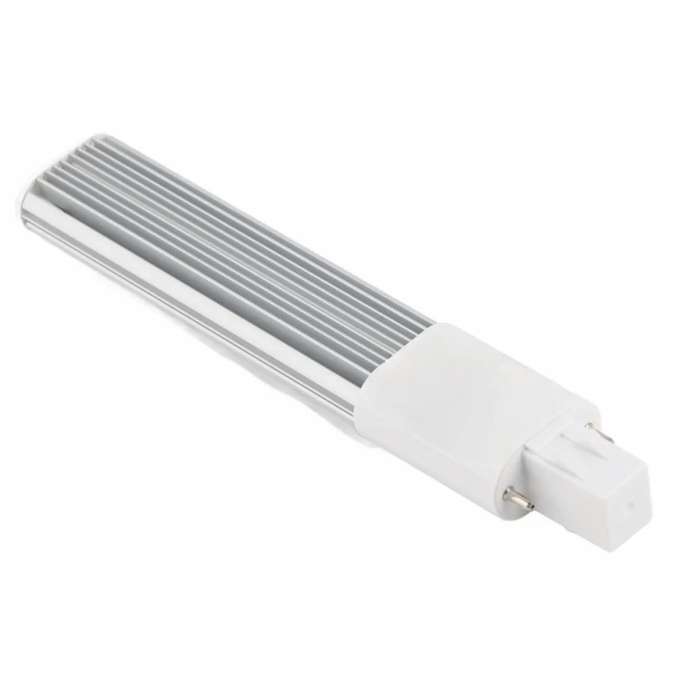 2 Pack G23/GX23 LED Bulb 6W AC 85-265V PL Horizontal Lamp 30 LED CRI 80+ Compact Fluorescent Replacement CFL Retrofit