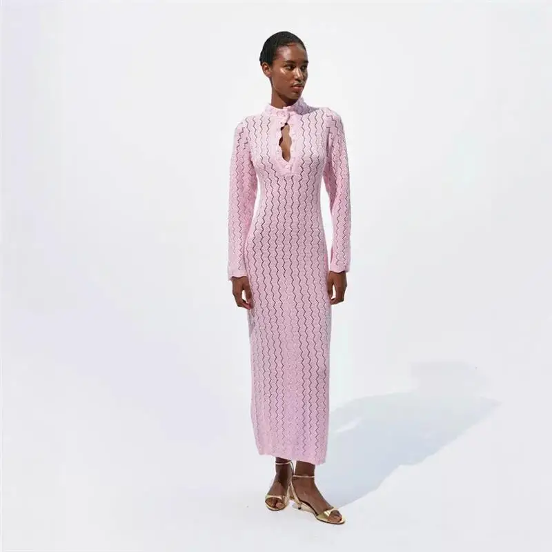 

Faionable Long Sve round Ne Beach Dr Slimming Floral Print Versatile Beach Cover up Ele Long Beach Dr