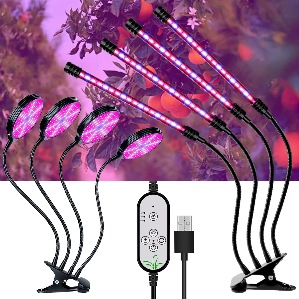 

DC5V Full Spectrum USB Plant Fill Lamp LED Indoor Grow Light UV/IR Dimmable Vegs Succulent Fruits Seedings Cultivation Lighting