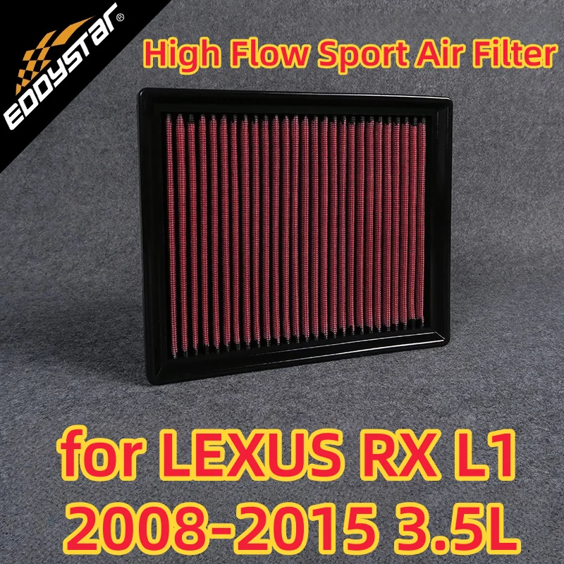 

Спортивный воздушный фильтр с высоким расходом для LEXUS RX L1 2008-2015 3,5 л 350 AWD GGL15, моющиеся гоночные впускные фильтры