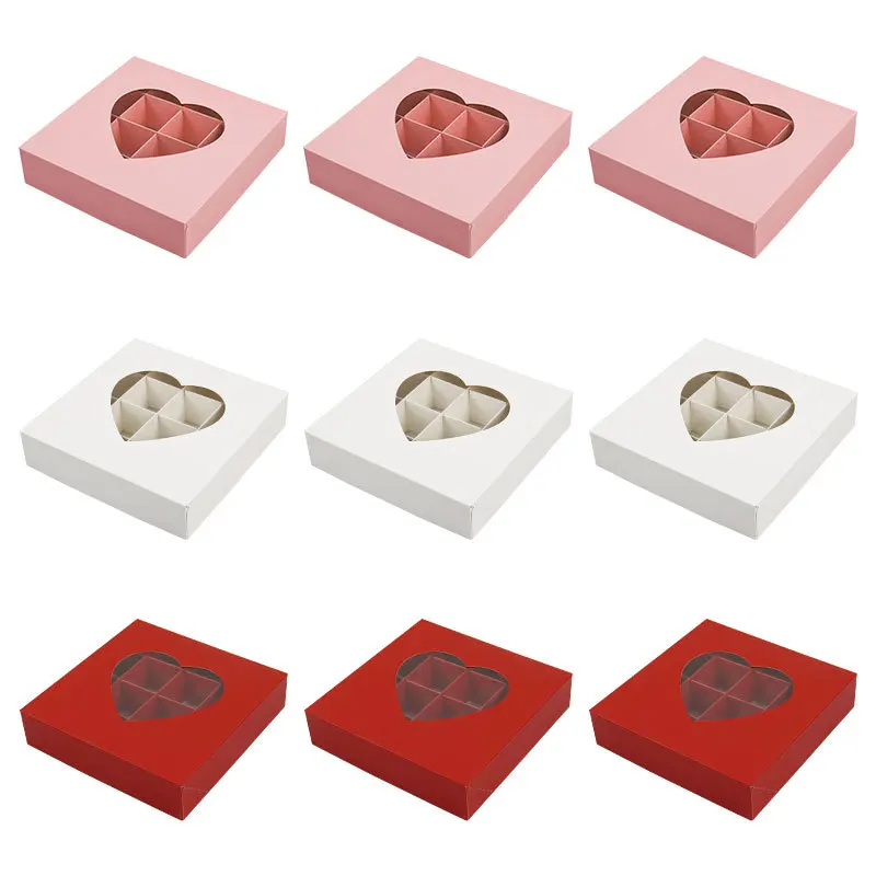 Life-Pastry Chocolate Paper Boxes White Pink Handmade Baking Mini Cupcake Packing For Birthday Wedding Party
