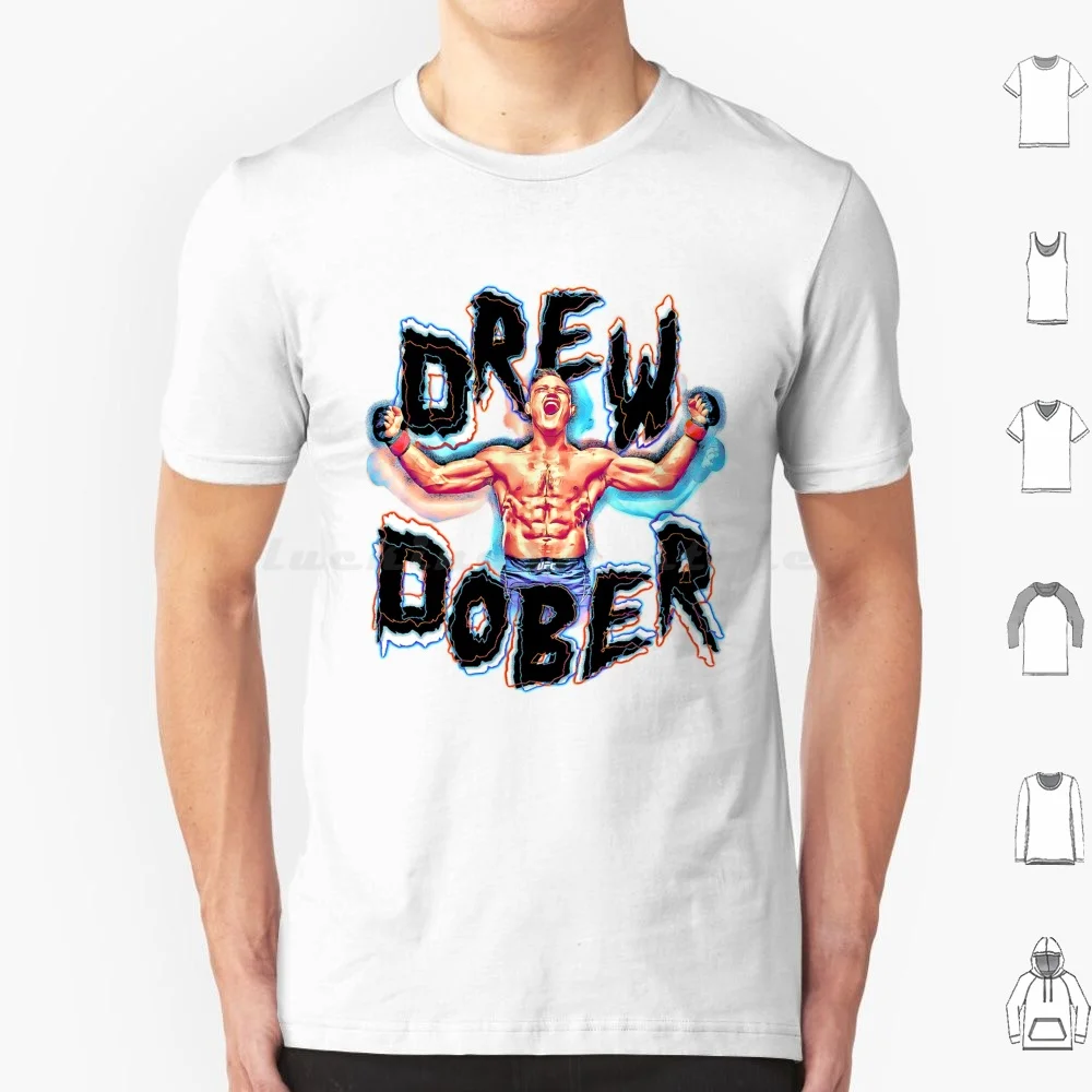 

Футболка Drew Dober из хлопка для мужчин и женщин с принтом «сделай сам» Drew Dober Ultimate Fighting
