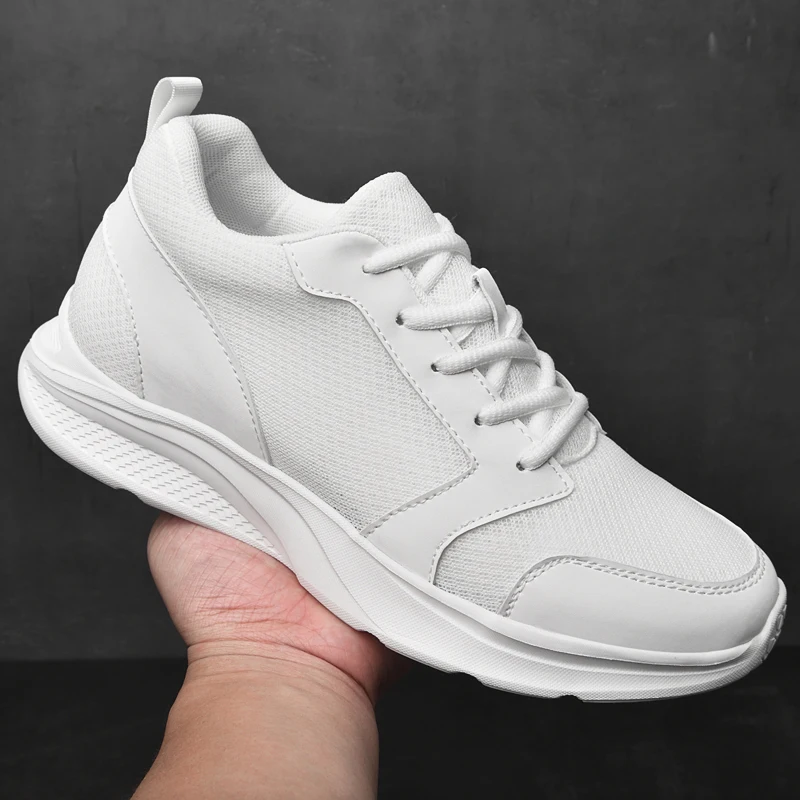 Men Sneakers Height Increase Shoes Heightening Shoes Elevator Shoes for Men Height Increase Insole 6CM Shoes Tall Man Shoes