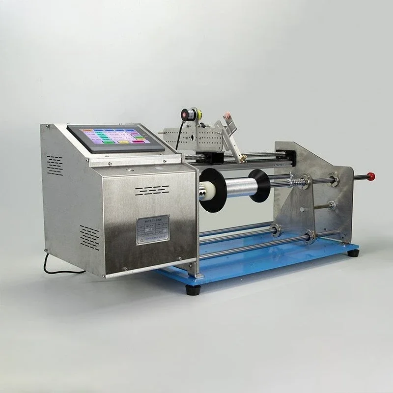 Drone fiber winding machine, unilateral layer plus parallel coil stranded wire meter ring enameled wire PLC numerical control