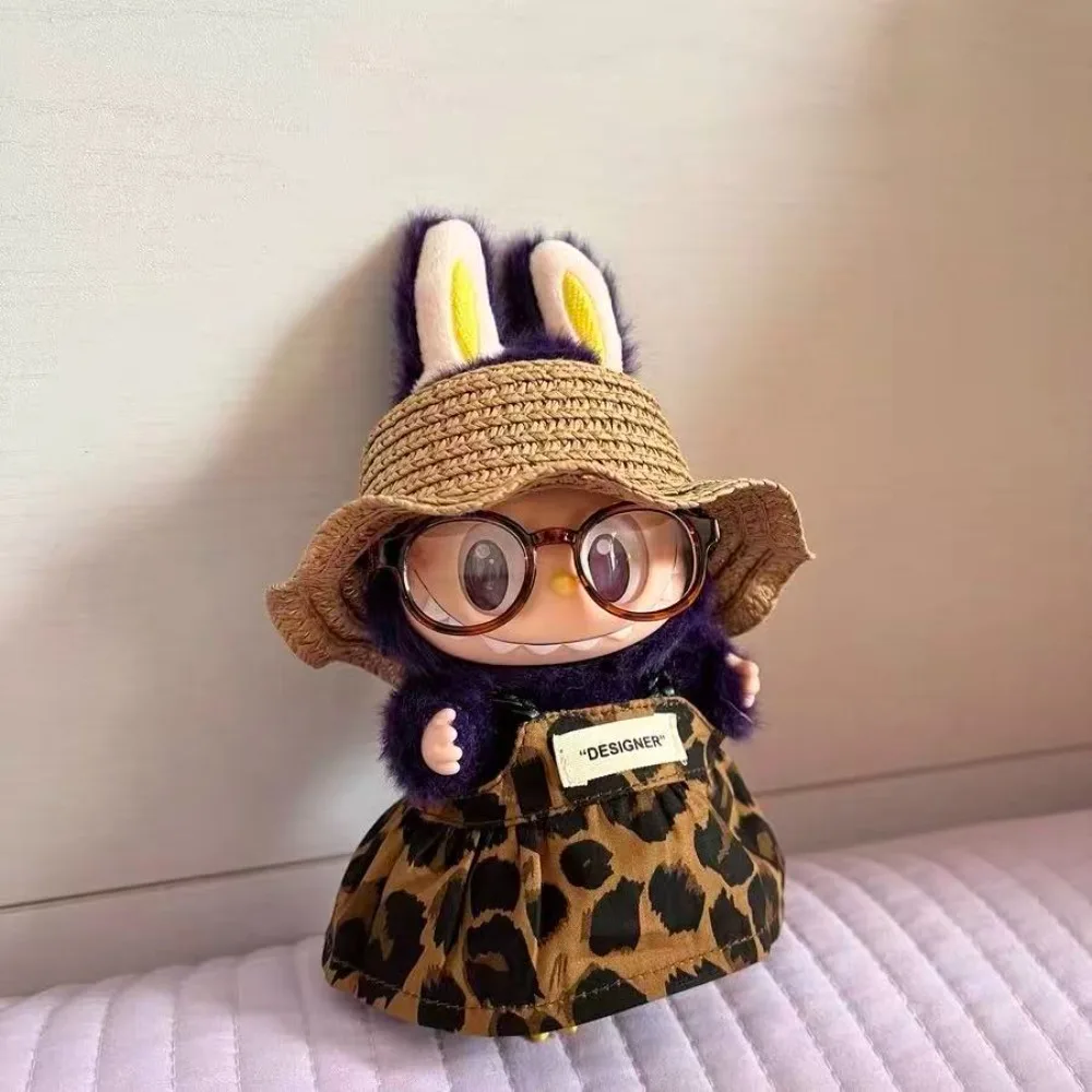 New MIni Plush Doll'S Clothes Outfit Accessories for Labubu V1 V2 Dolls Clothes Accessories DIY Gift