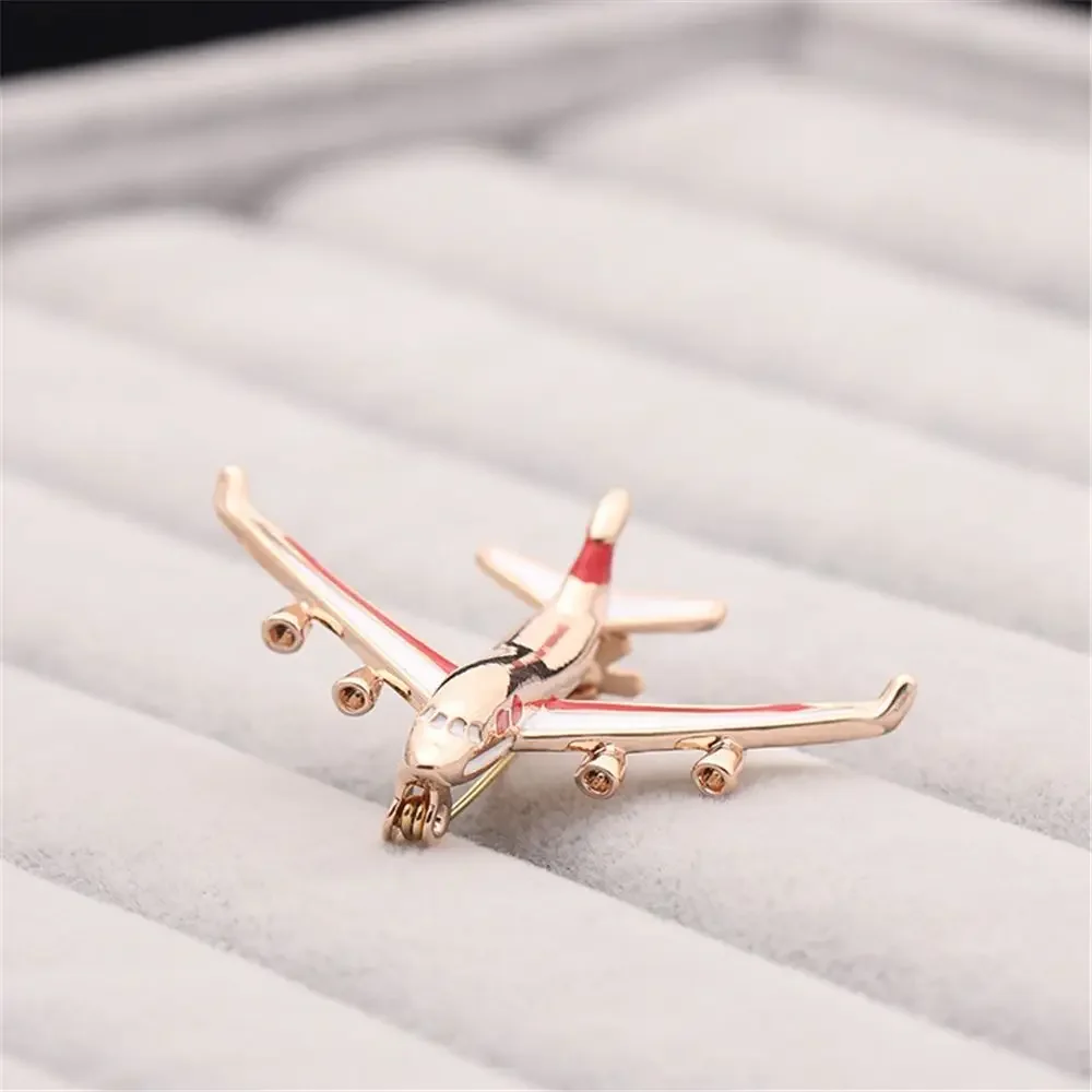 أزياء رائعة سبيكة الطائرات طائرة المينا شارة بروش دبابيس المجوهرات