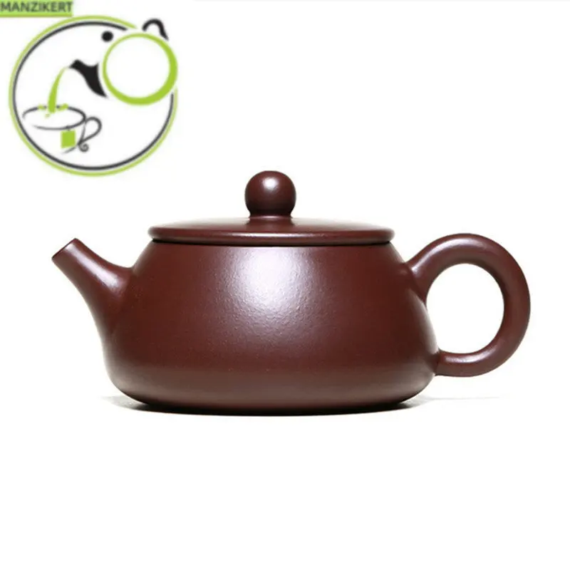 

160ml Yixing Boutique Purple Clay Teapots Raw Ore Zhu Mud Stone Scoop Tea Pot Home Beauty Kettle Customized Zisha Tea Sets