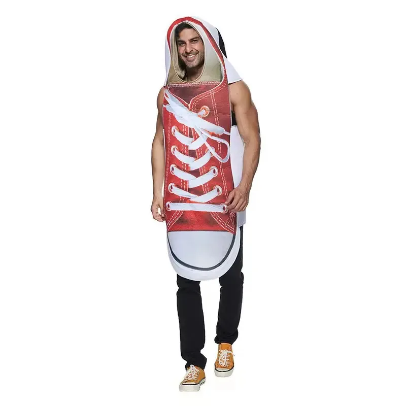 새로운 재미있는 신발, 메이크업 의상, 성인 할로윈 의상, 운동화, 커플 의상, 후드 무대 공연 파티 의상