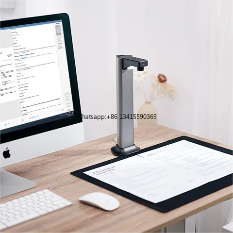 

13MP Document Scanner A3 High Speed OCR 180 Languages Photo Book Portable USB Foldable LED Light Source for Office School