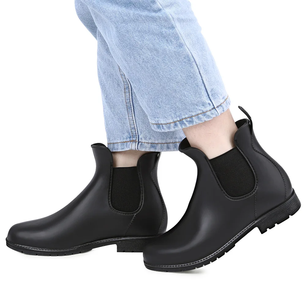 Women Rain Boots Fashion Waterproof Shoes Woman Non-slip Transparent Boots Female Candy Colors Outdoor Girl's Shoes goth