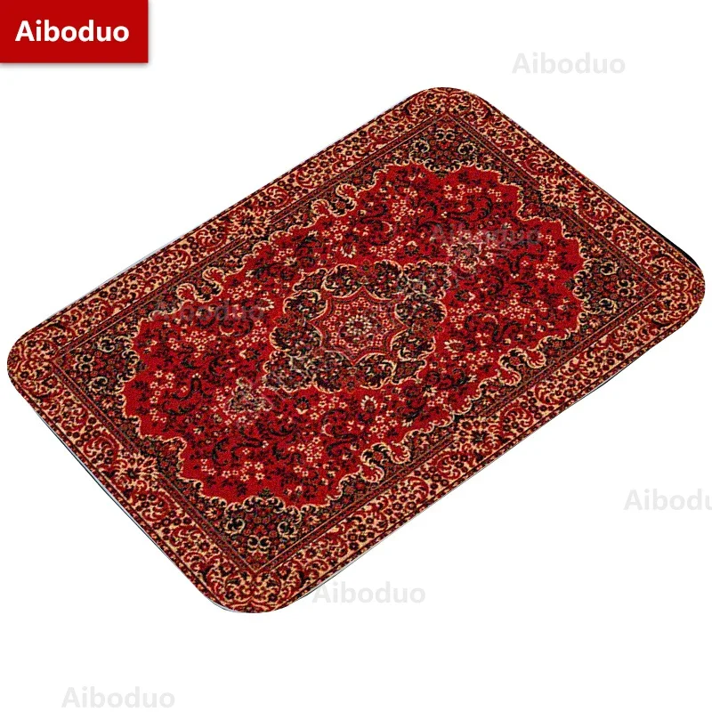 40*60/50*80cm HD Print Pattern Persian Rug Non Slip Kitchen Hallway Entrance Doormat Home Game Decor Bathroom Mat Floor Carpet