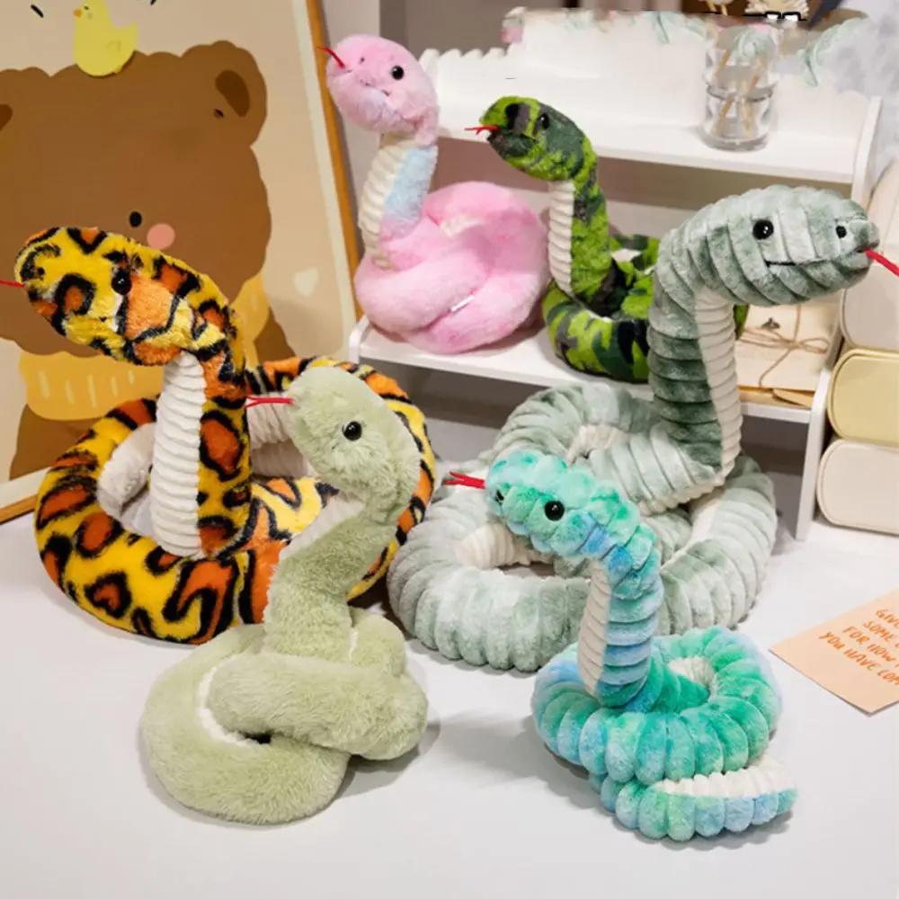 

Мягкая плюшевая игрушка-змея боа с вываливающимся языком для детей, для дома и праздников