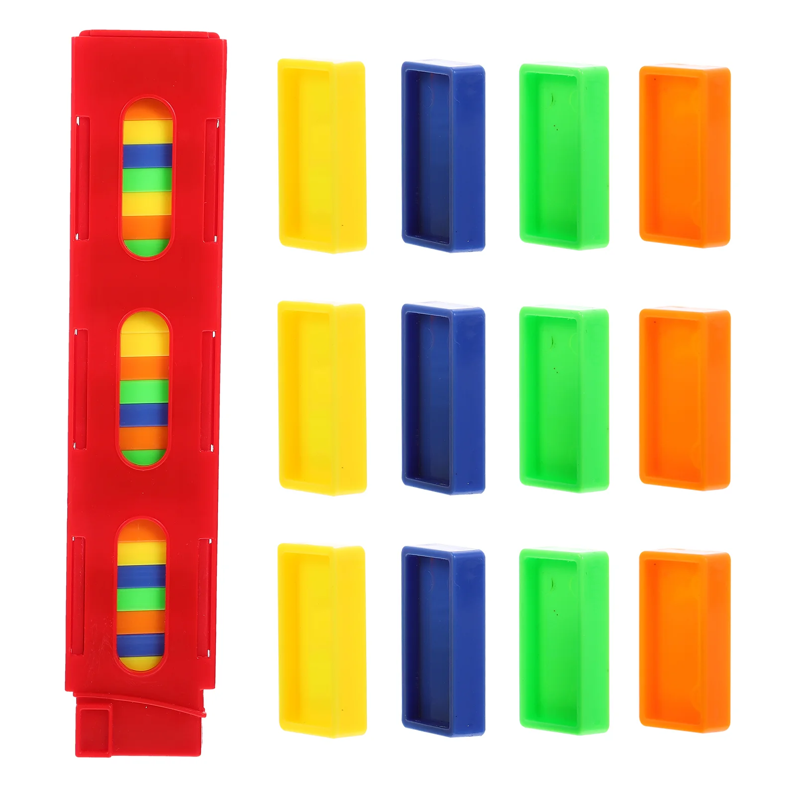 5 sacs dominos formes sans compte jouets Train multifonction Concentration améliorant pour les enfants en plastique