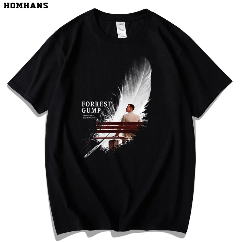 

Plus Size Forrest Gump Nostalgic Old Movie Culture Pure Cotton Women's Short Sleeve Loose T-shirt Tide Roupas Plus Size Feminina