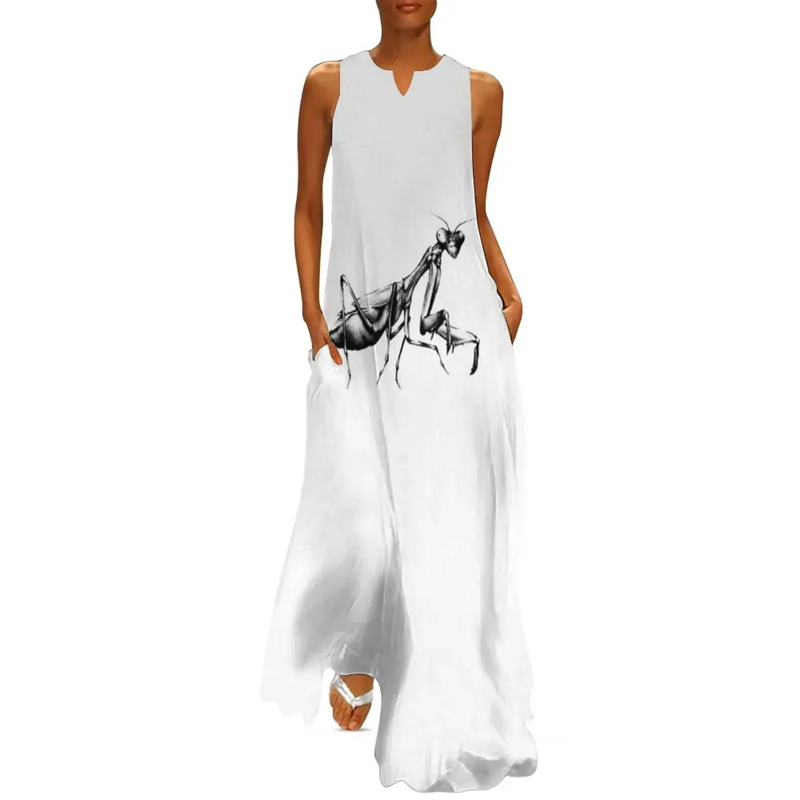 

Praying mantis Long Dress Women's evening dress chic and elegant woman dress for woman party dresses women