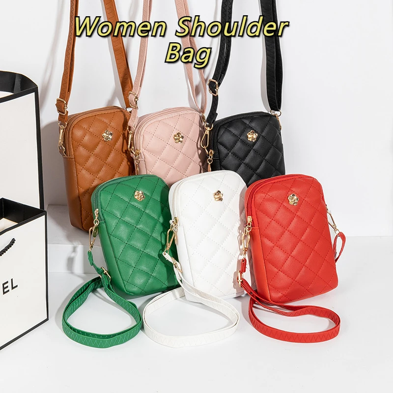 Women\'s Fashion Hundred Crossbody Bag Mini Handbag Vertical Cell Phone Bag Women\'s Wallet Pouch Pouch Summer Small Square Bag