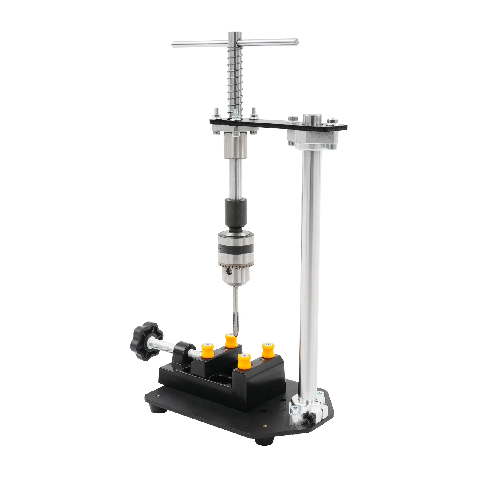 6.3*4.72*10.04in preto precisão mão tapper portátil manual máquina de batida mesa com chave conveniente