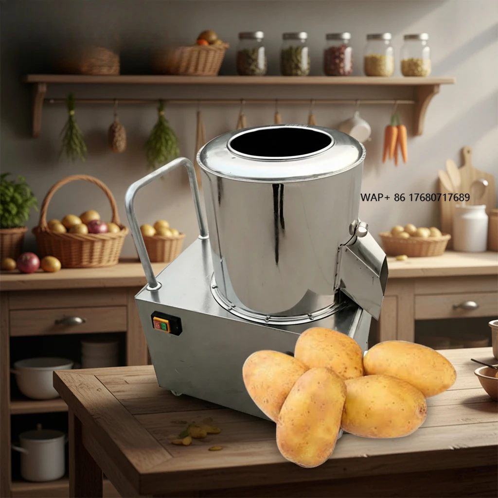 

Автоматическая коммерческая электрическая машина для очистки и нарезки моркови, картофеля и сладкого картофеля малой производительности 0,75 кВт, 45 кг/ч