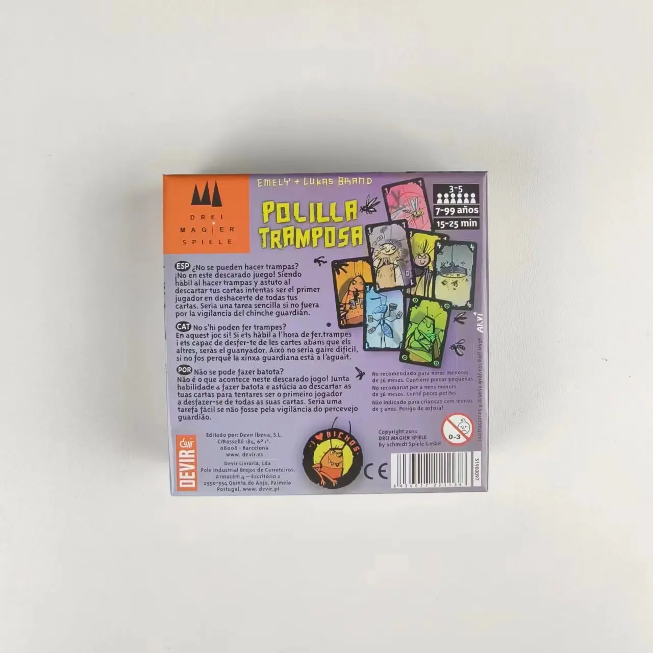 Polilla Tramposa Español أوراق للعب لعبة The Cheating Moth الإسبانية مجلس لعبة Juego Cartas ألعاب عائلية للحزب لصالح هدية