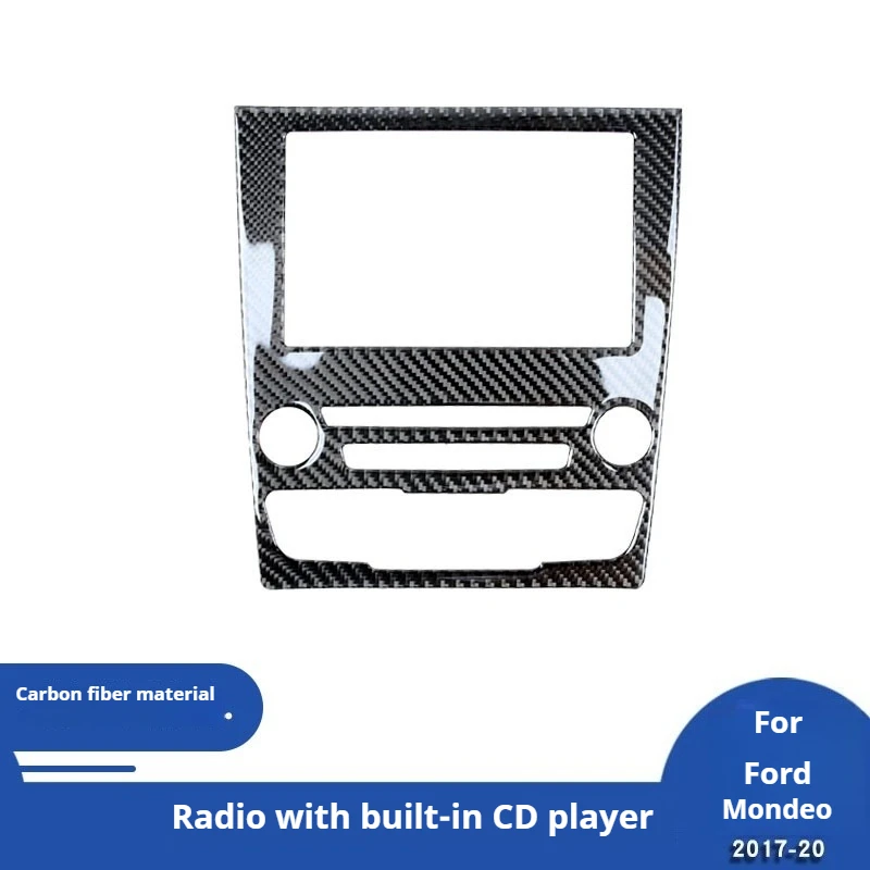 

For 11-19 Ford Mondeo Central Control Navigation Frame Carbon Fiber Decorative Sticker Interior Modification Accessories