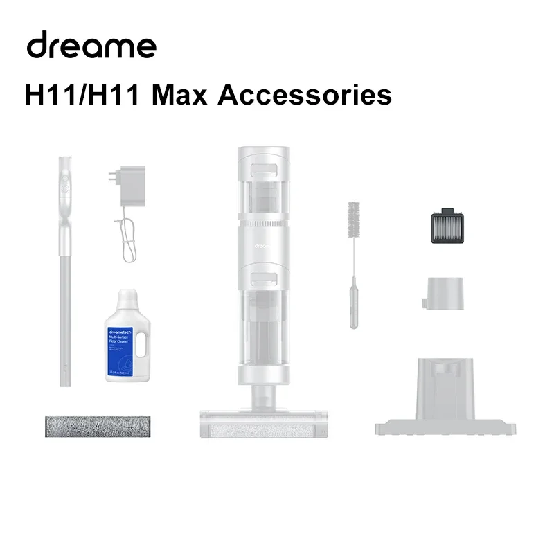 Dreame H12 / H11 Max / H11 Vacuum Cleaner Original Official Accessories, Detergent, Filter, Roller Brush, Replacement Parts