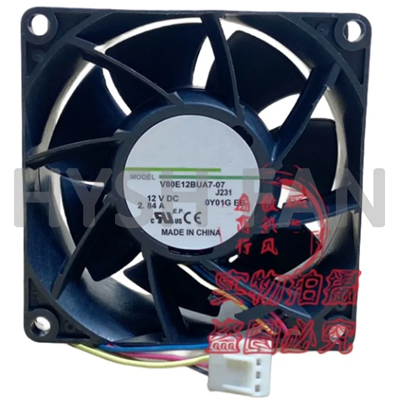 

V80E12BUA7-07 8038 12V 2.84A Server Violent Heat Dissipation Fan