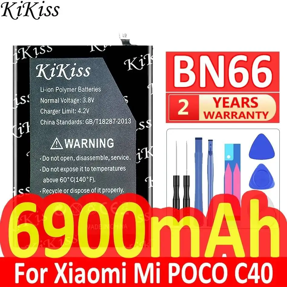 BN66 Mobile Phone Battery Long Lasting 6900mAh For Xiaomi MI for Poco C40 Stable