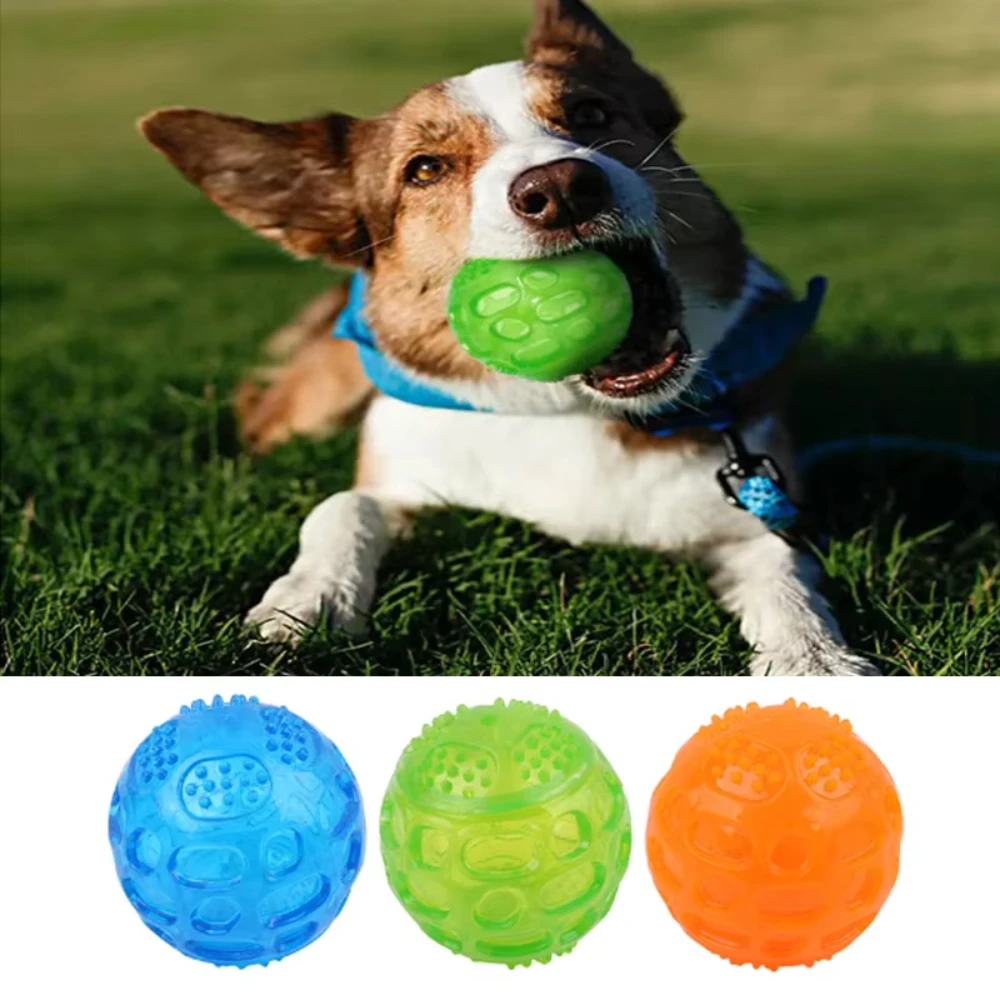Cão de estimação gato filhote de cachorro soando brinquedos polka estridente bolas de limpeza de dentes jogando bolas de animais de estimação mastigar brinquedo pet mastigar acessórios