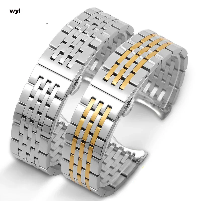 Watch Band For Tissot 1853 Watch Band Steel Band T41 T006/T099/T085 stainless steel Watch Chain for Men and Women 20 21 22mm