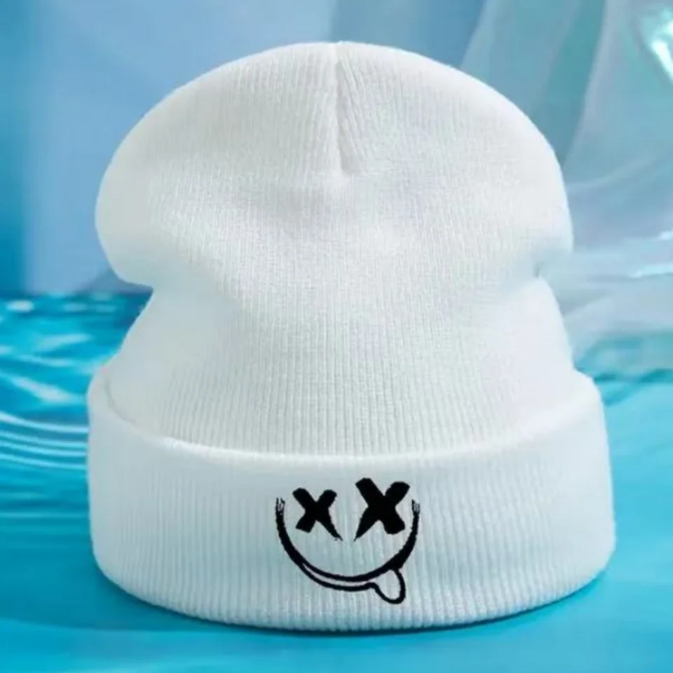 1Pc/2pcs/3pcs Acrylic Embroidered Winter Beanie Cap, Knit Hat for Autumn, Unisex Outdoor Casual Hat, image 7