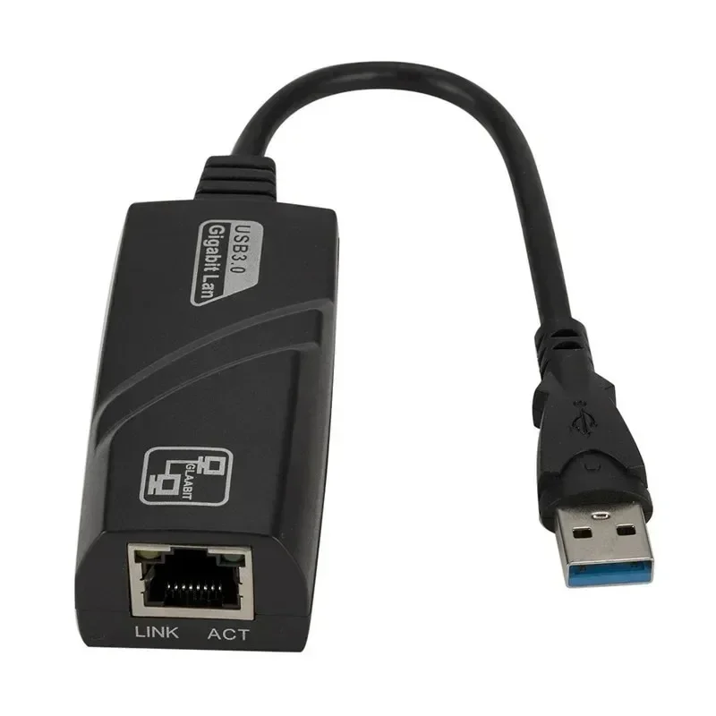 Adaptateur Ethernet USB 3.0 filaire vers LAN Rj45, 1000Mbps, carte réseau pour PC, ordinateur portable, directions de transmission, procureur Ethernet