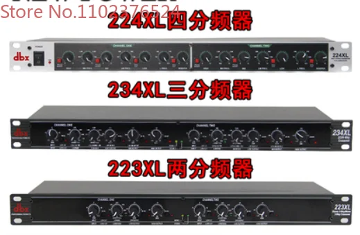 

234XL Mono 4-Way Crossover audio Equalizer with XLR Connectors Professional Sound Peripheral Equipments Stereo 2/3 Way