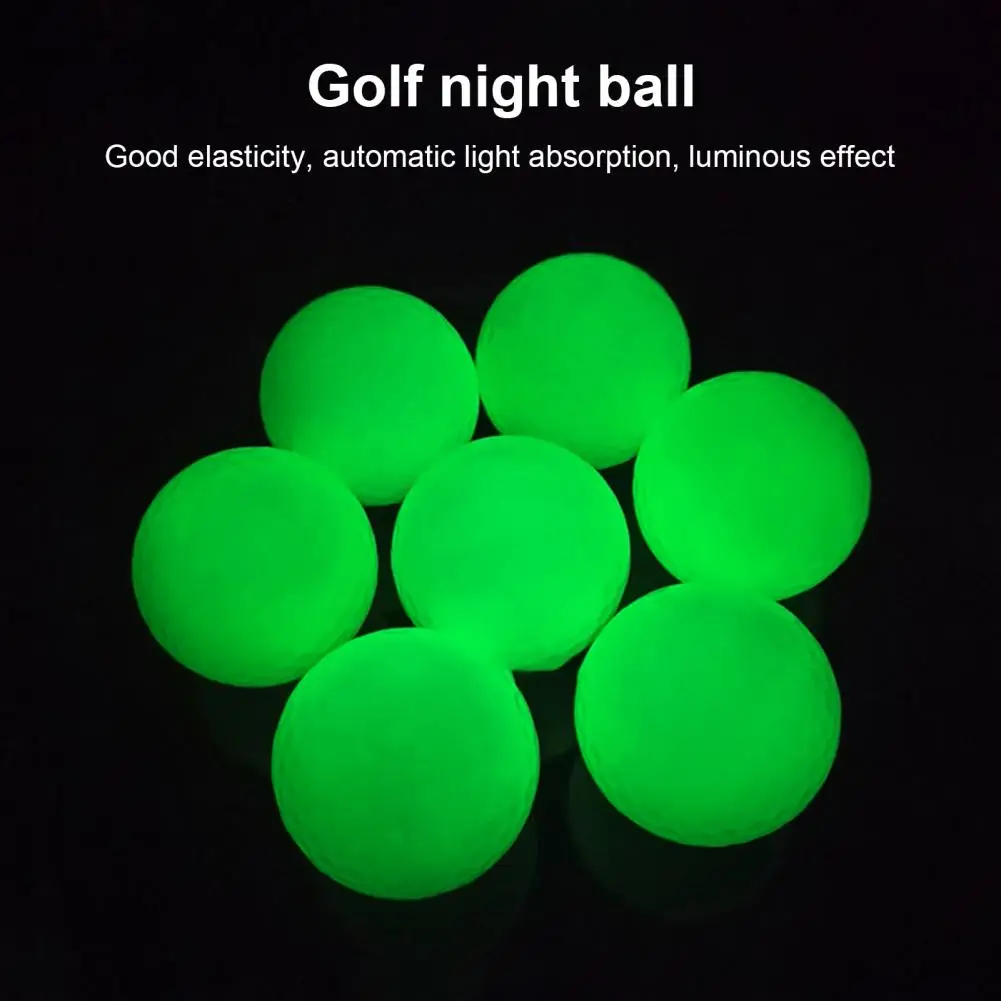 Bolas de Golf nocturnas luminosas, fáciles de usar, pelota de Golf nocturna ecológica fluorescente para entrenamiento