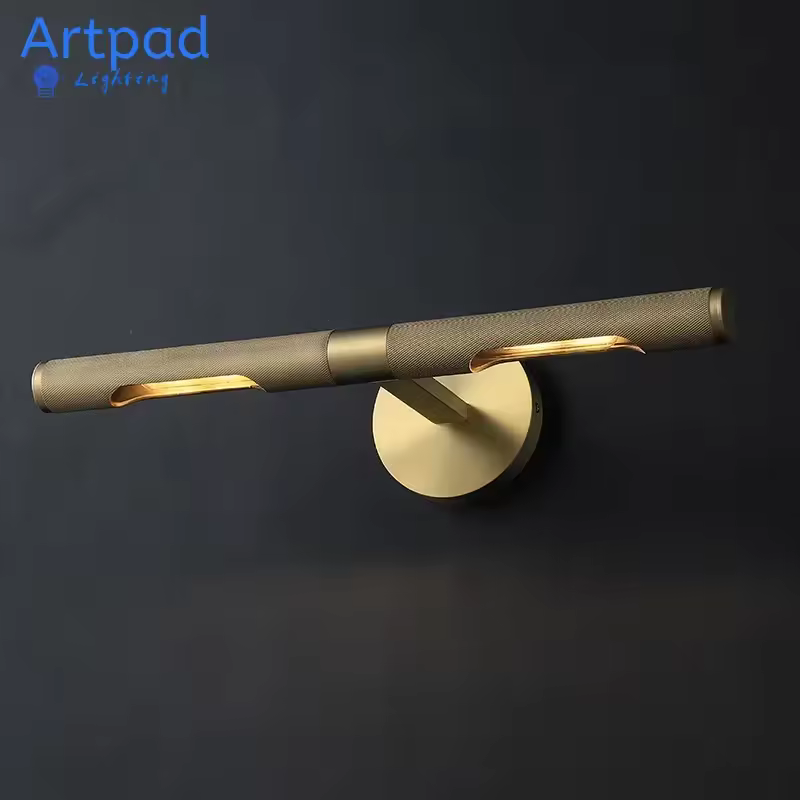 Nordic Mirror Front Light Wall Lamp High Quality Full Copper for Bathroom Washstand Porch Restroom Hallway Gallery Wall Sconce