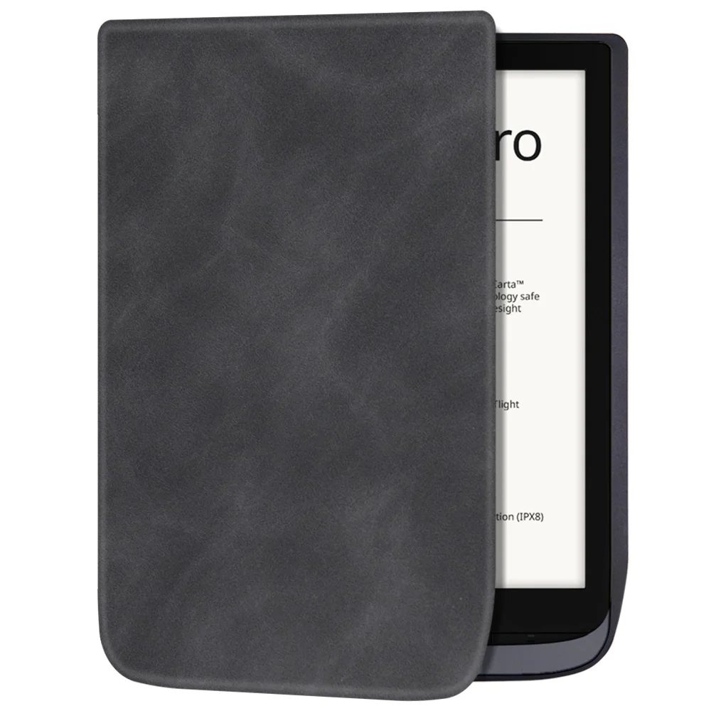 

Soft Shell Case for 7.8" Pocketbook Inkpad 740/Inkpad 3 Pro/InkPad 3 Color - Premium PU Leather Cover with Auto Sleep/Wake