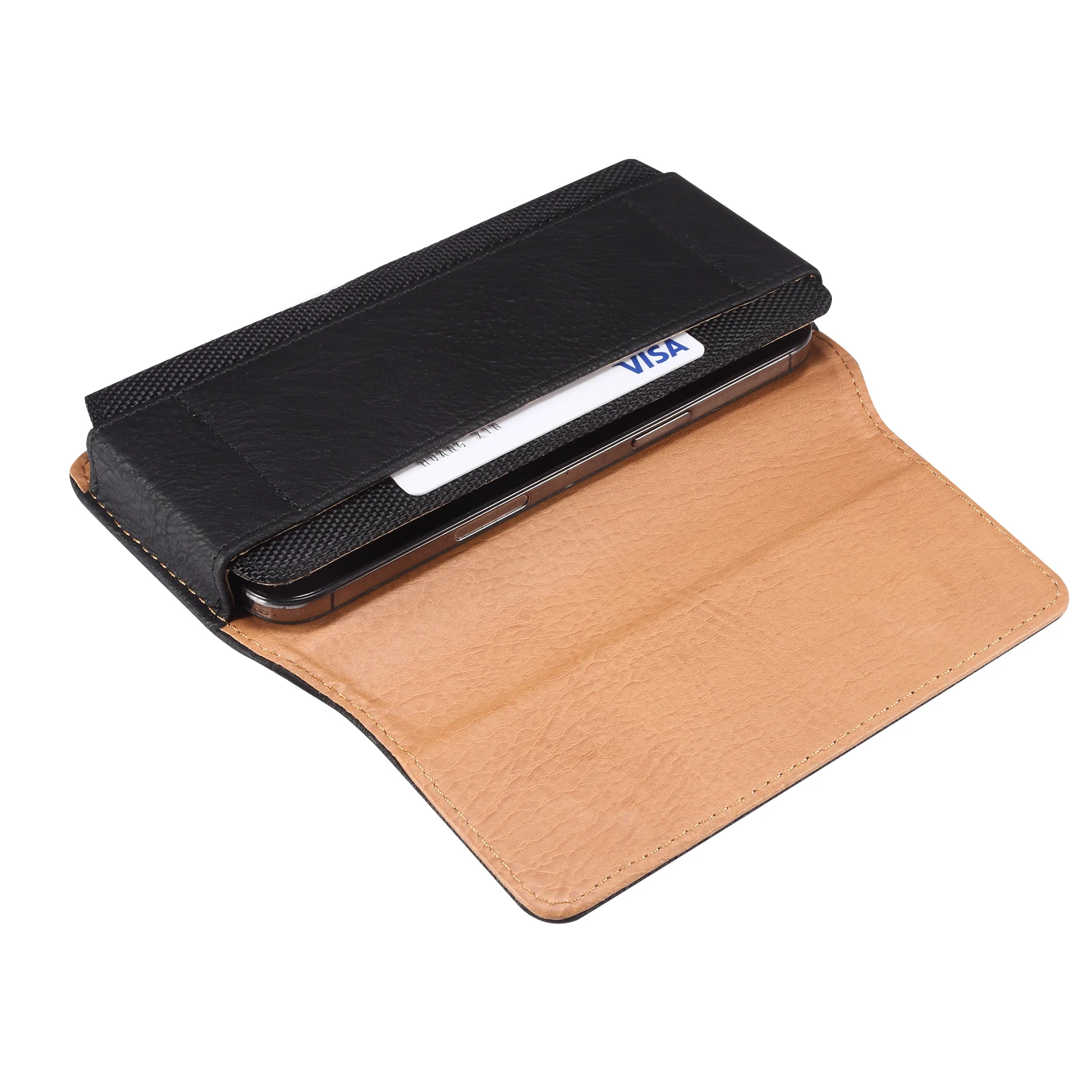 NEUE Leder-Handytasche mit Gürtelclip für Herren, Hüfttasche für iPhone 17 16 15 14 Pro Max, Samsung Galaxy S25 S24, Redmi Holster-Hülle – Detail 8