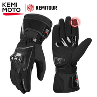 KEMIMOTO Motorcycle Gloves For Men Women Rainproof Riding Gloves Touchscreen Waterproof Warm Anti-Slip For ATV Snowmobile Skiing