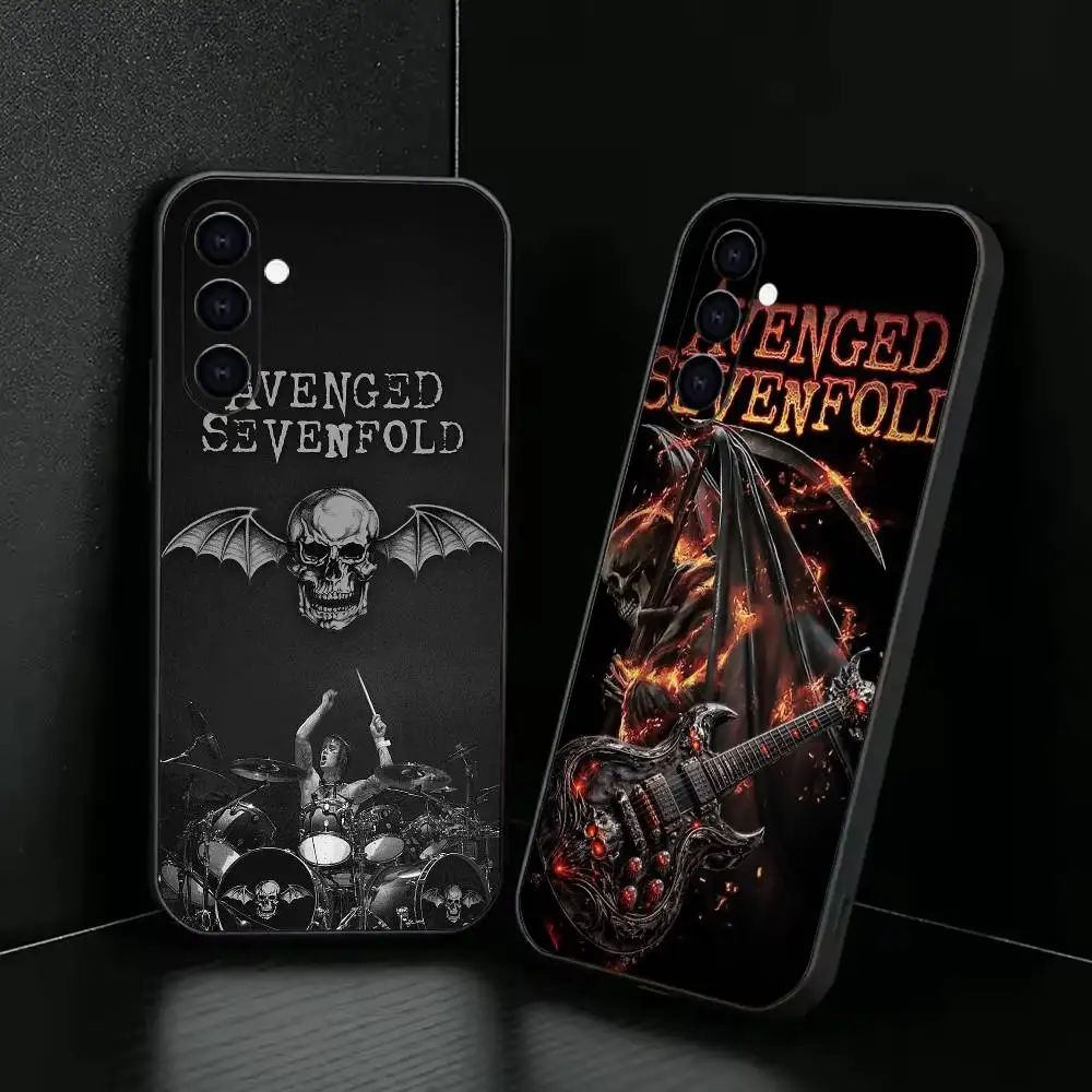 A-Avenged S-Sevenfold Band Phone Case For Samsung Galaxy A73,A72,A71,A70,A53,A52,A51,Others Soft Black Cover