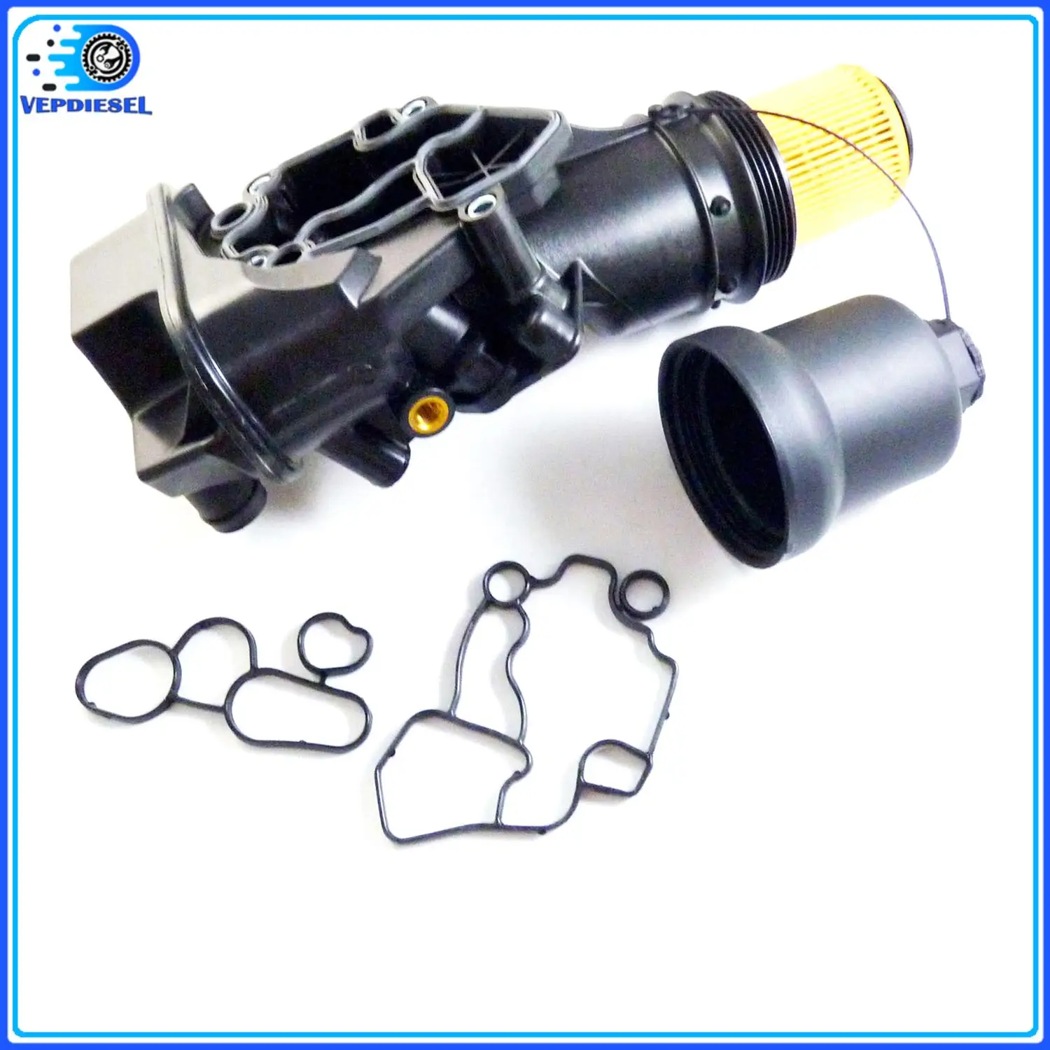 1pc Engine Oil Filter Housing Assembly 06F115397H For Audi A3 A4 TT VW Golf GTI Eos 2005-2016 06F115397J 06F115397K 06D117021C