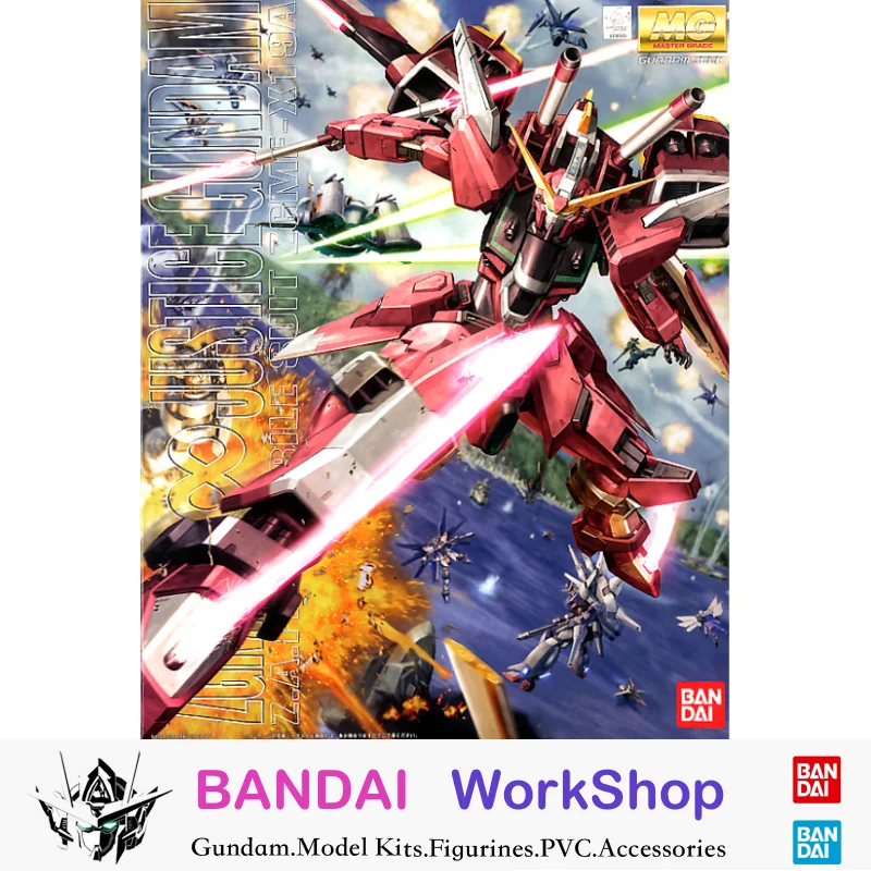 

Bandai Original 1/100 MG ZGMF-X19A Infinite Justice Gundam Action Figure Assembly Model Kit Collectible Gifts