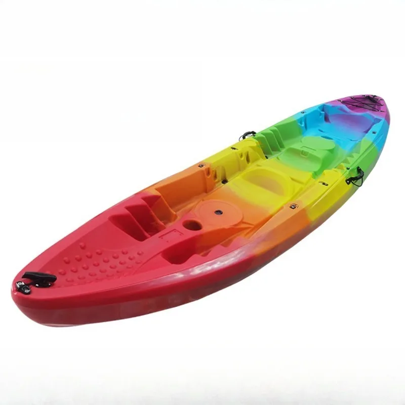 

Hard Plastic Outdoor Ocean Platform Canoe Plastic Fishing Double Boat Luya Kayak 2 + 1