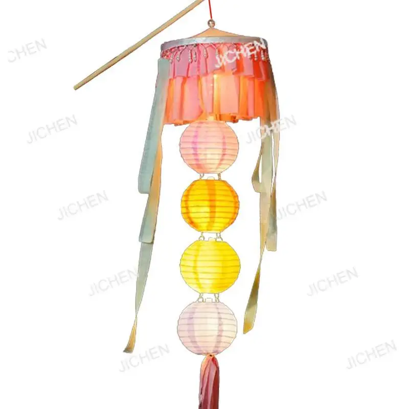 

Портативный китайский декоративный светильник для Праздника середины осени в ретро-стиле с LED-подсветкой