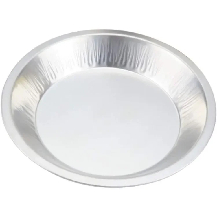 Disposable Heavyweight Aluminum Foil Pie Pan - 36 Ounces Round Baking Pan Perfect for Homemade Cakes, Pies