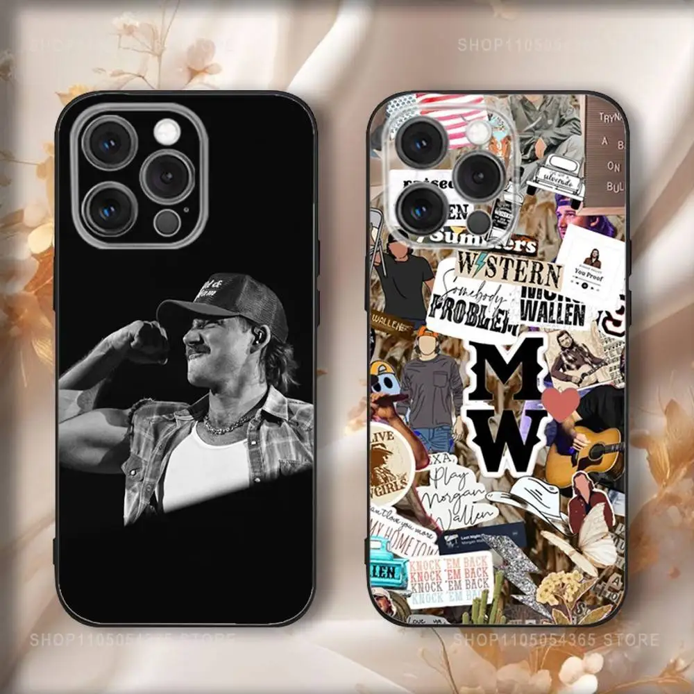 

Singer M-Morgan Wallens Phone Case For iPhone 17,16,15,14,13,12,11,Pro,Max,Plus,Air,X,XS,XR,SE,8,7,Mini,Soft Black Funda