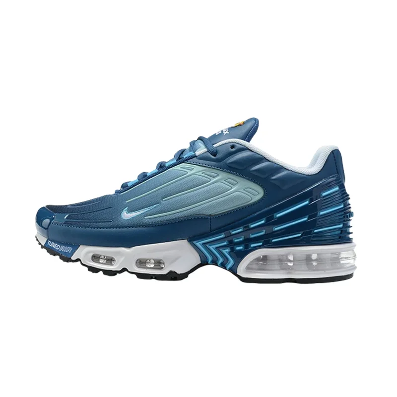

Nike Air Max Plus 3 Men's Running Shoes, Anti Slip, Durable, Comfortable, Sports, Shock Absorbent, Breathable Sneakers, Blue